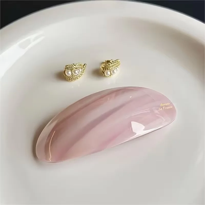 Retro und Elegante Haarspangen - Retro-Haarspangen für niedrigen Pferdeschwanz, oval geformt, geeignet für lässige Anlässe oder formelle Frisuren – Detail 11