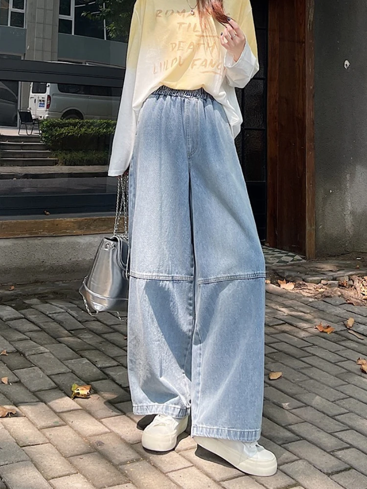 Petite Friendly Loose Narrow Version Curved Sickle Jeans 2026 Spring Autumn Women's Jeans Cross Pants High Waist Casual Trousers - view 6