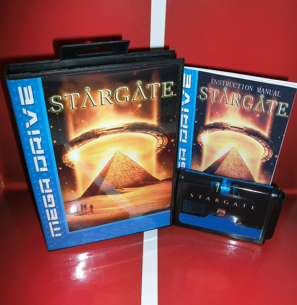Игровая карта STARGATE 16 бит MD с розничной коробкой и руководством для консолей Sega megadgenesis