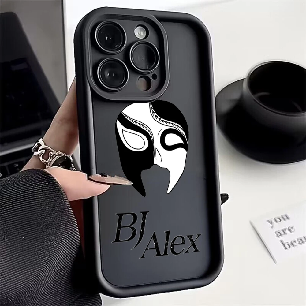 Etui na telefon Anime B-BJ A-alexes do iPhone'a 16 15 14 13 12 11 Pro Max Mini XR XS X 7 8 Plus Miękka tylna obudowa TPU z paskiem na rękę