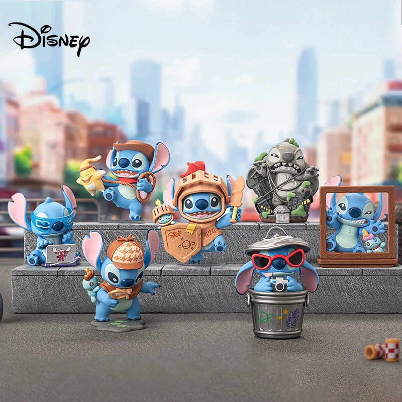 

Новый Disney Stitch City Adventure Series слепая коробка Guess Bag оригинальные игрушки куклы милые аниме фигурки украшения Mystery Box подарок