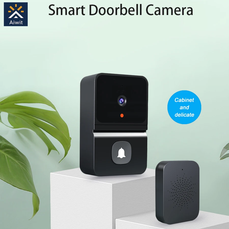 Cloud Storage Wireless WIFI Doorbell With Chime Visual Door Phone  Intercom Peephole Viewer