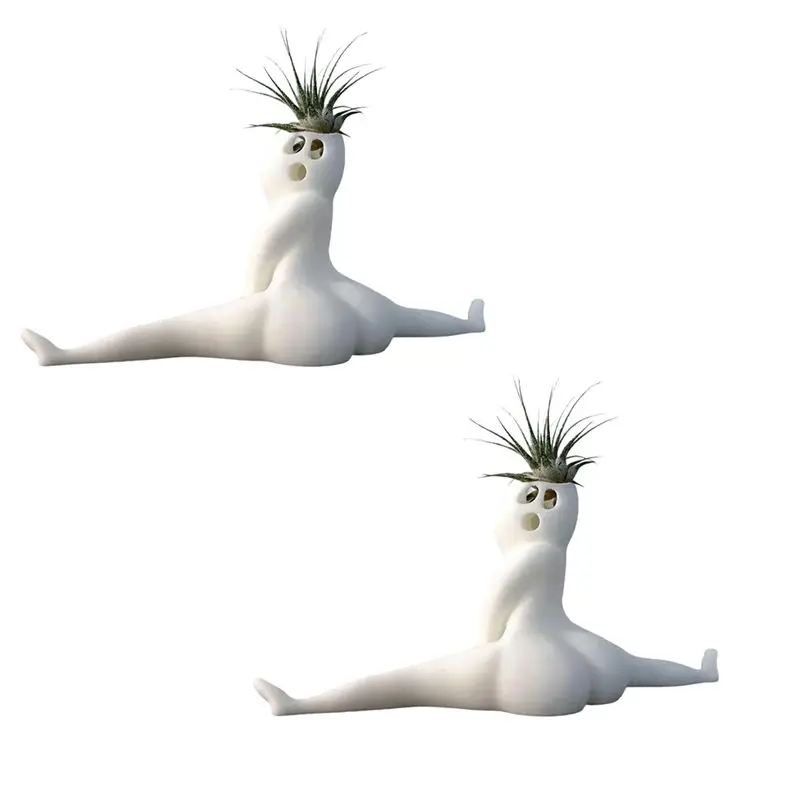 

ABLQ 2 шт. забавный призрачный горшок с большой попой, розыгрыш, подарок, декор, кашпо, большой призрачный цветочный горшок, подставка для воздушного папоротника