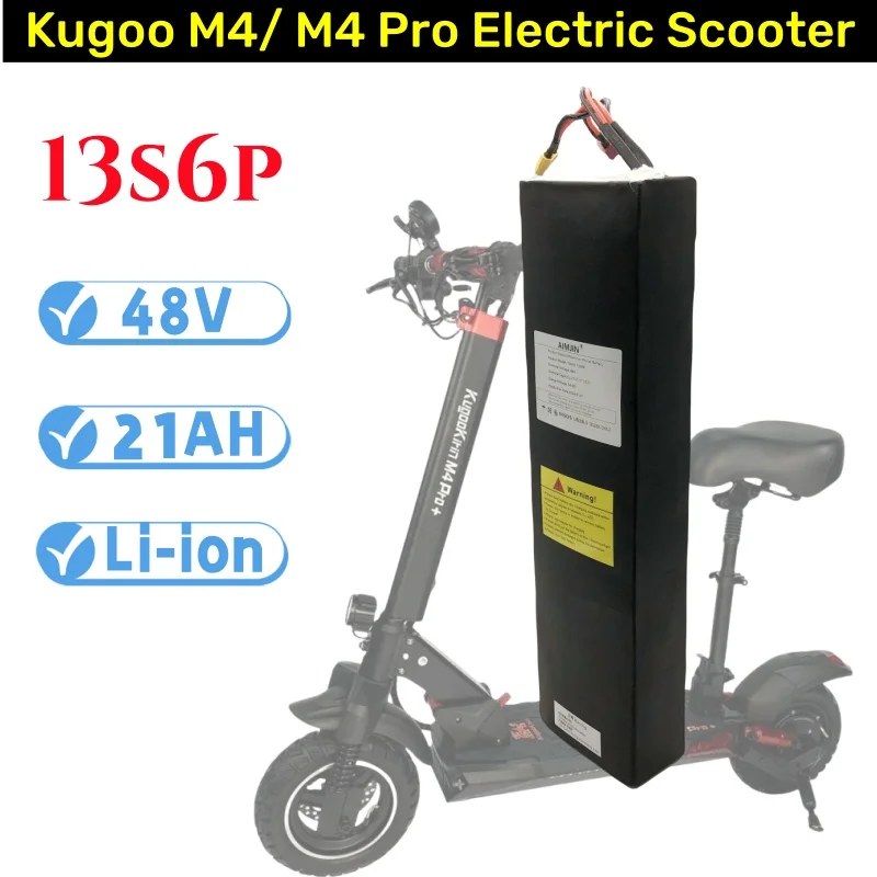 13S6P Kugoo M4/ M4 Pro 48V 21AH powerful lithium battery