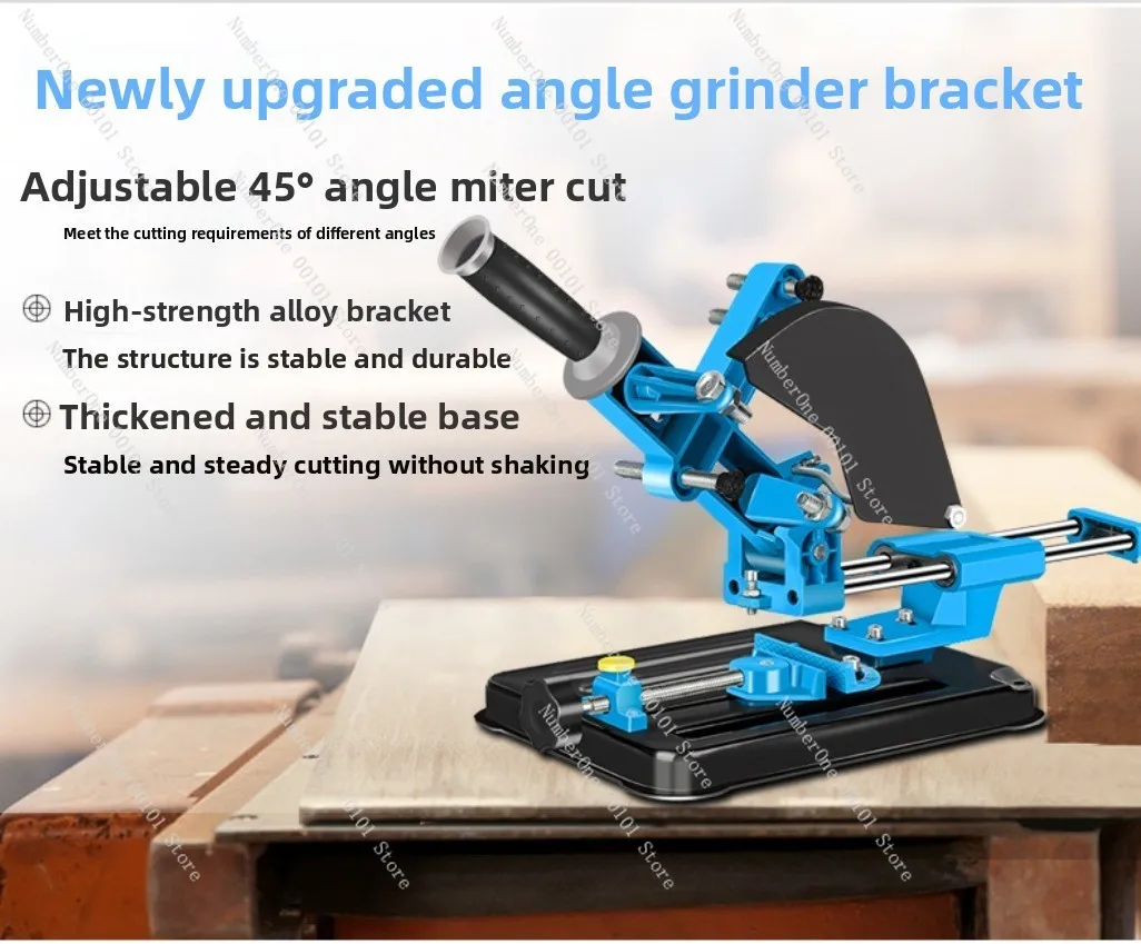 Angle grinder bracket pull rod type bracket bracket fixed multi-purpose grinder restoration small cutting machine