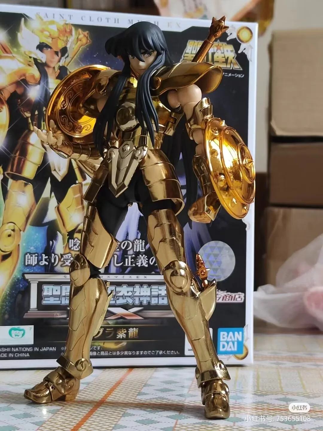 Original Bandai Saint Seiya Figures Cloth Myth Gold Ex Aquarius Action Figure Anime Limited Edition Collection Model Doll Toys