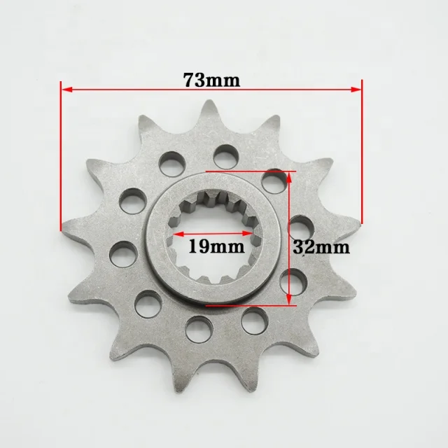 Hollow Reinforced Sprocket Gear 13t Spare Motorcycle for Zongshen Ma Racing NC250 ZS177MM 250cc 4-stroke