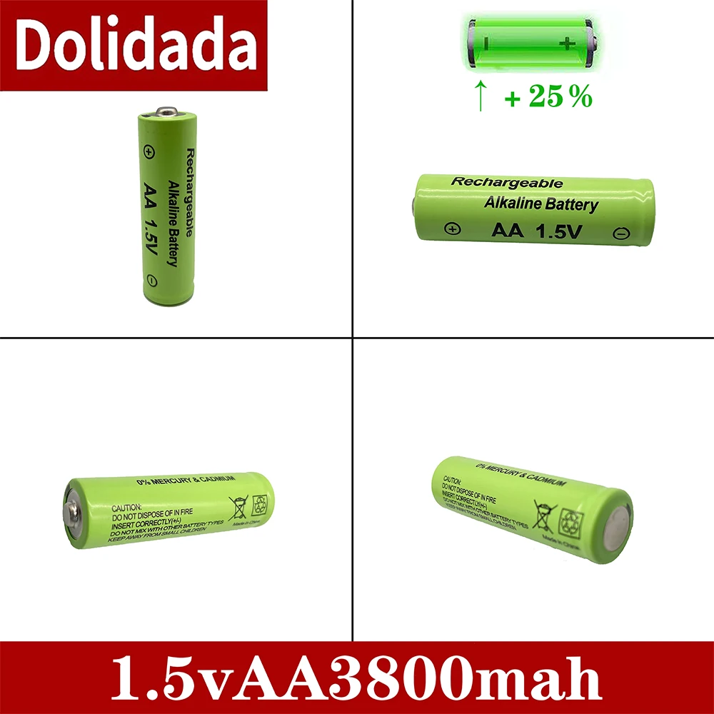 3000mah 1.5v AA Alkaline Battery 2a Rechargeable Battery For Remote Control Toy Batery Smoke Alarm With Charger Bateria Parts