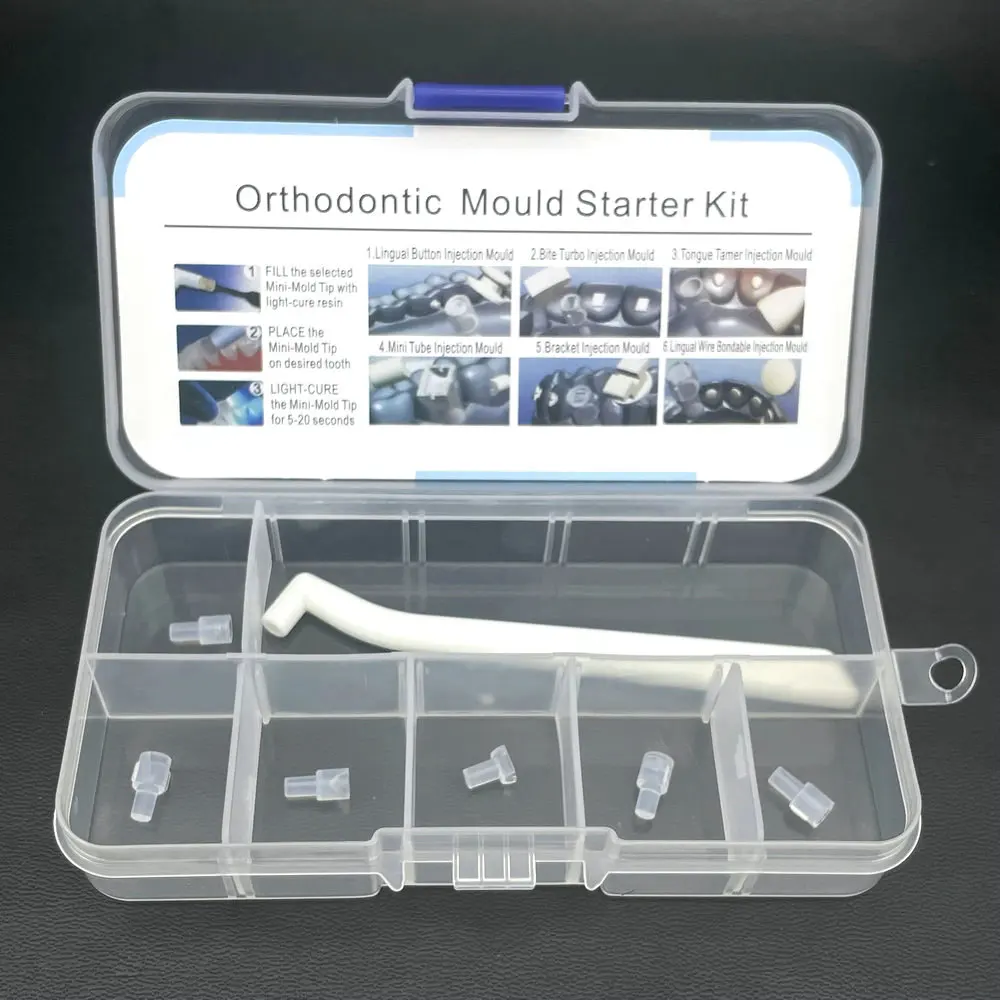 1 set Dental Orthodontic Mould Starter Kit Mini Forming Mold Injection Moulds Dentist Orthodontic Accessory