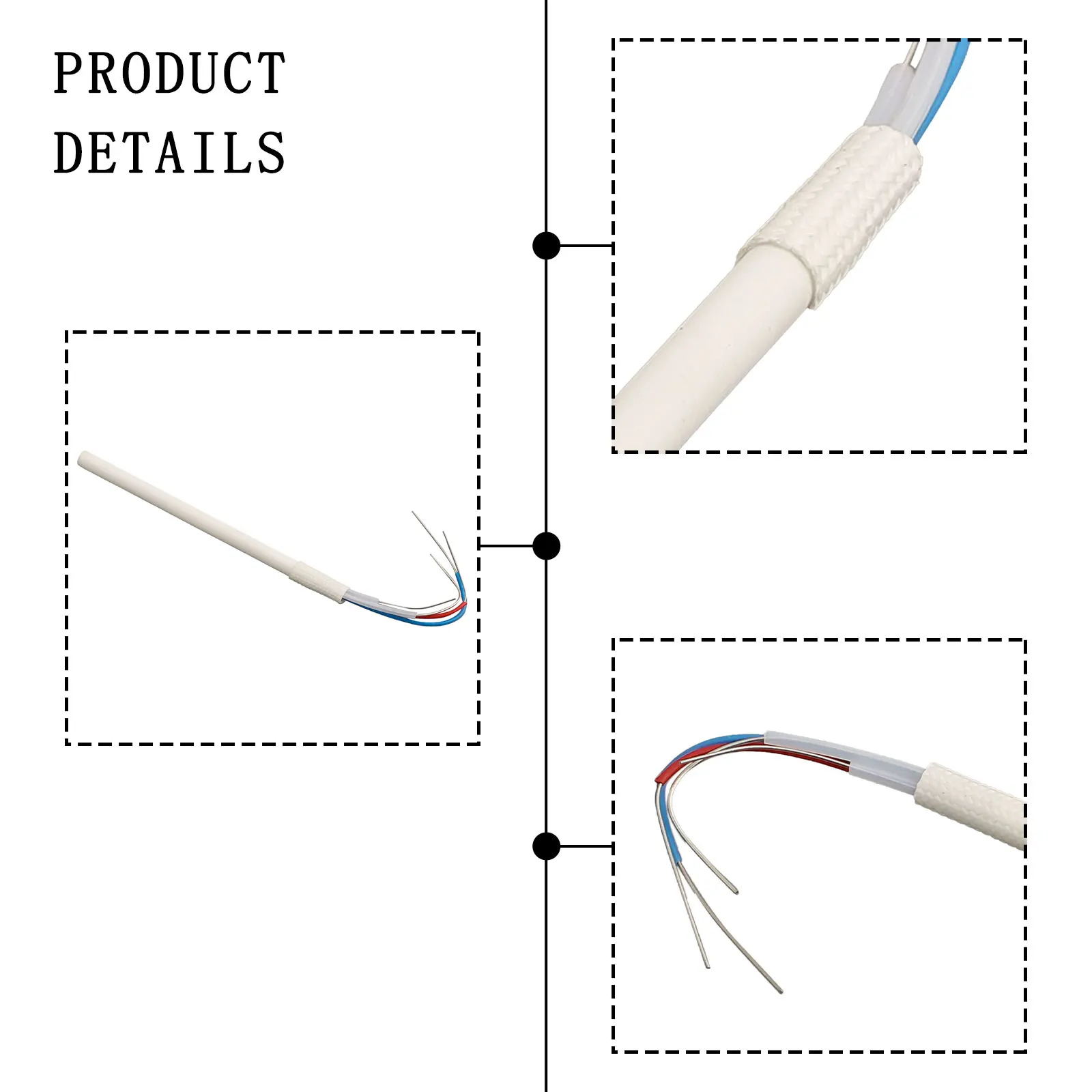 

New 50W Ceramic Heater Soldering Element Four-core Heating 24V Welding Wire 952B 952D Core Nickel-coated Station