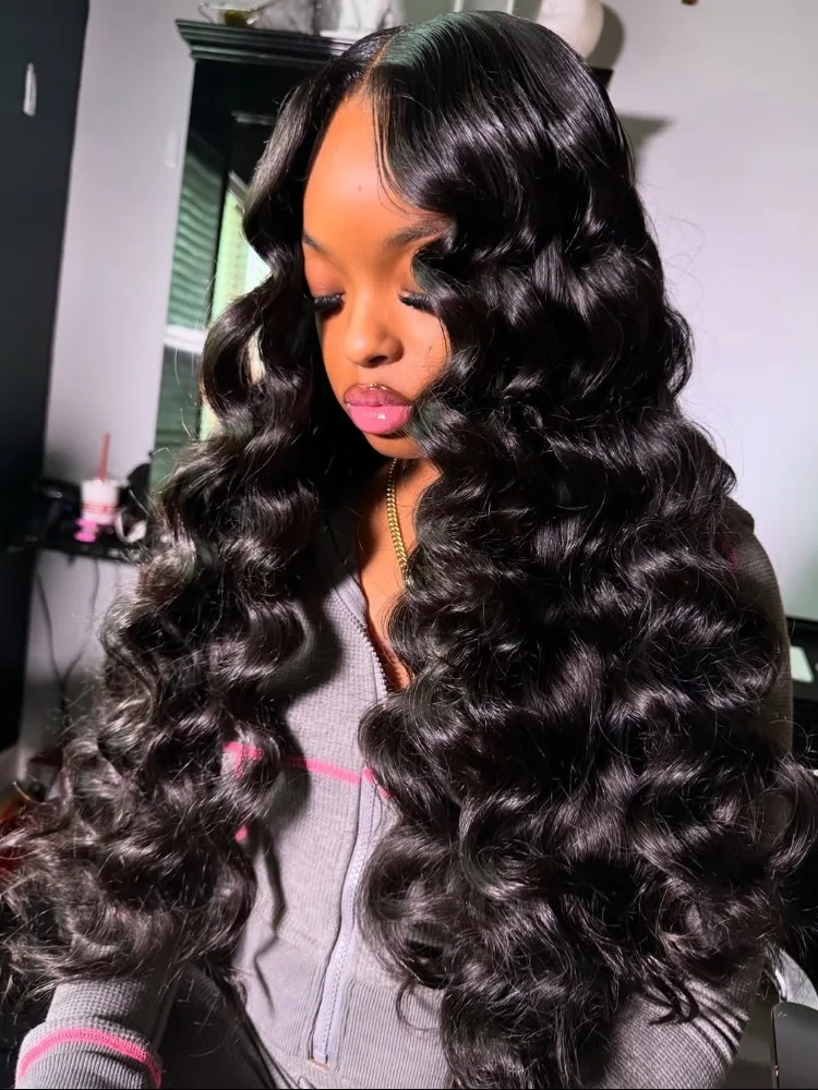 

HD Curly 250 Density 30 40 Inch Loose Wave 13x6 HD Lace Front Human Hair Wigs Loose Deep Wave 13x4 Lace Frontal Wig For Women