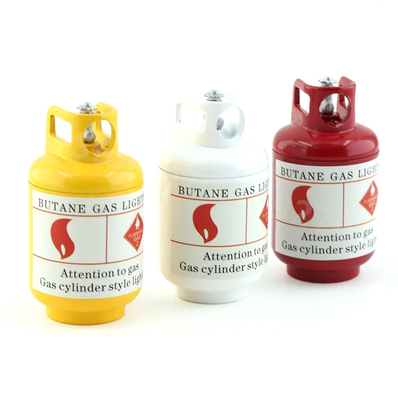 RC 1/10 Simulation Climbing Car Decorative Butane Gas Lighter Dry Power Extinguisher Spare Parts for D90 TRX4 CC01 SCX10