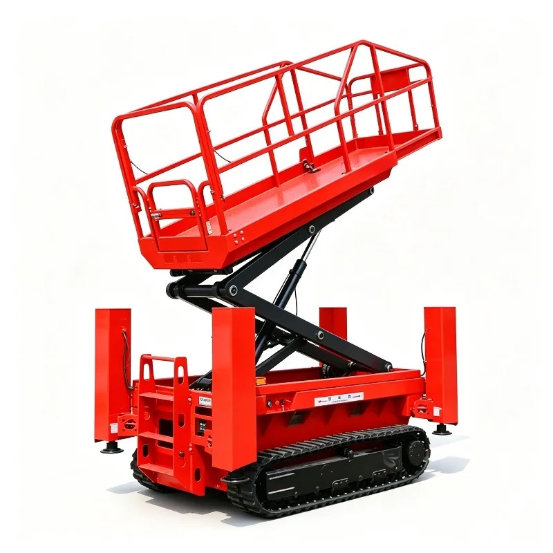 

FOB Automatic Tracked Scissor Lift Crawler Aerial Platform Self Propelled Heavy Duty Rough Terrain Reliable Lifting Machine