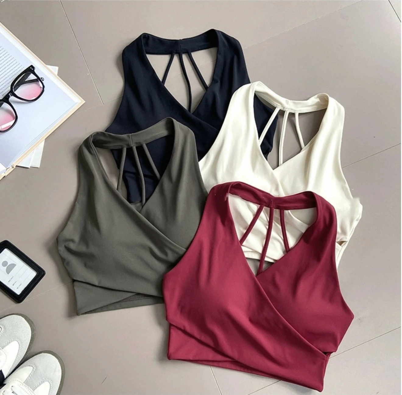 

Женский спортивный бюстгальтер с перекрестной спинкой, ударопрочный, с эффектом пуш-ап, сексуальный, для спортзала, бега, летний, для йоги, уличный, удобный, для фитнеса