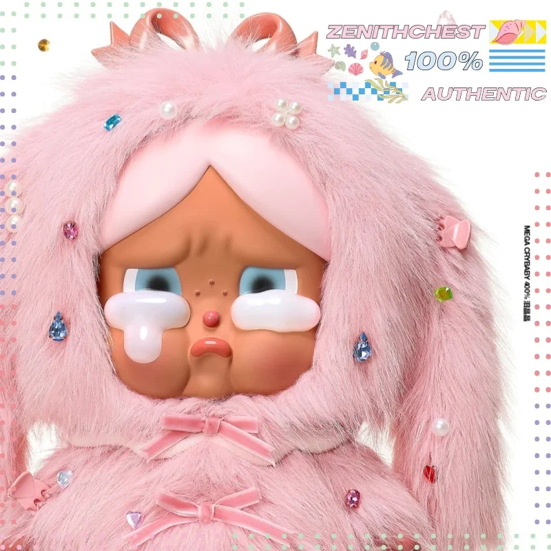 

Подлинное плюшевое пальто POPMART MEGA CRYBABY 400% Teary - горячая распродажа! Коллекционный декор Идеальный подарок Уникальный декор стола