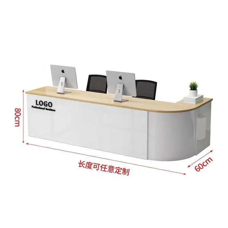 

Luxury Beauty Reception Desk Beauty Salon Business Elegant Reception Desks Modern Round Escritorio De Recepcion Office Furniture