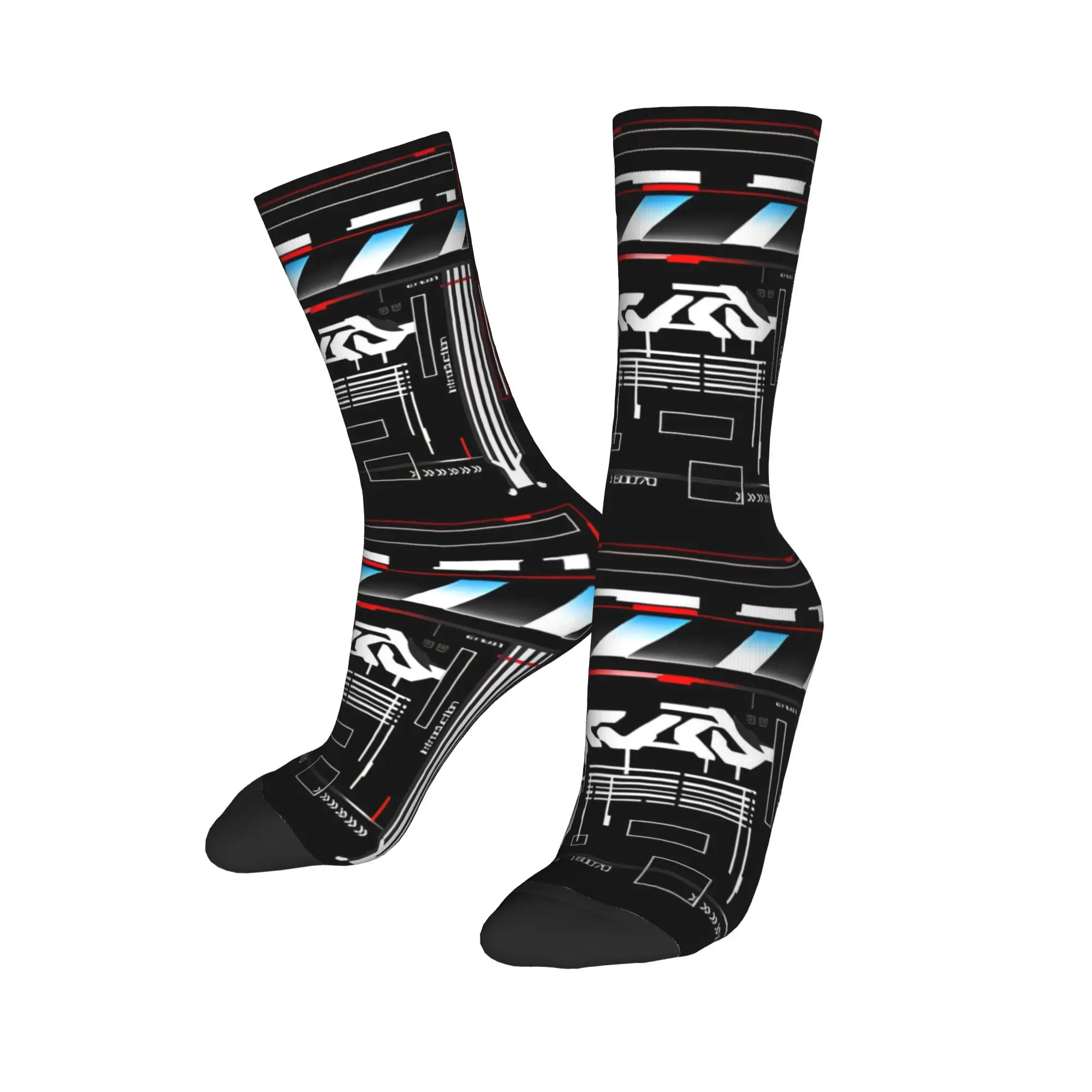 

Custom Cute Printed Japanese Techwear Socks for Women Men Stretch Summer Autumn Winter Tech-Inspired Style Crew Socks