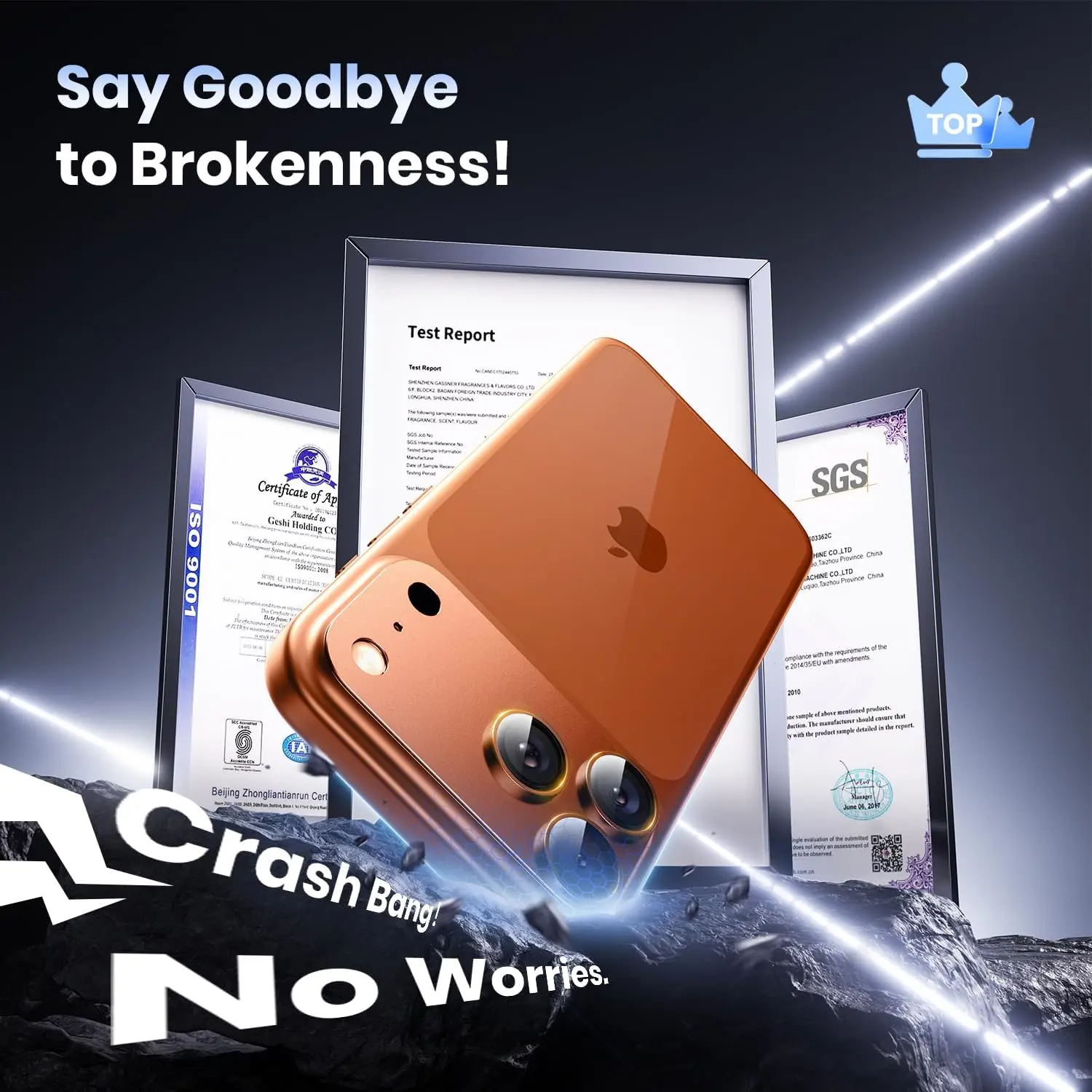 Para teléfono 17 Pro Max 17Air Protector de lente de cámara fuerte adsorción Metal 9H + pantalla de cámara de vidrio templado cubierta protectora completa