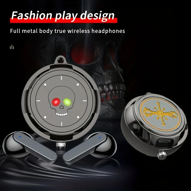 GREATWALL New Small Round Ball Type Open Music Wireless Headphones, High-value Headphones Extra Long Standby For Cycling Runnin