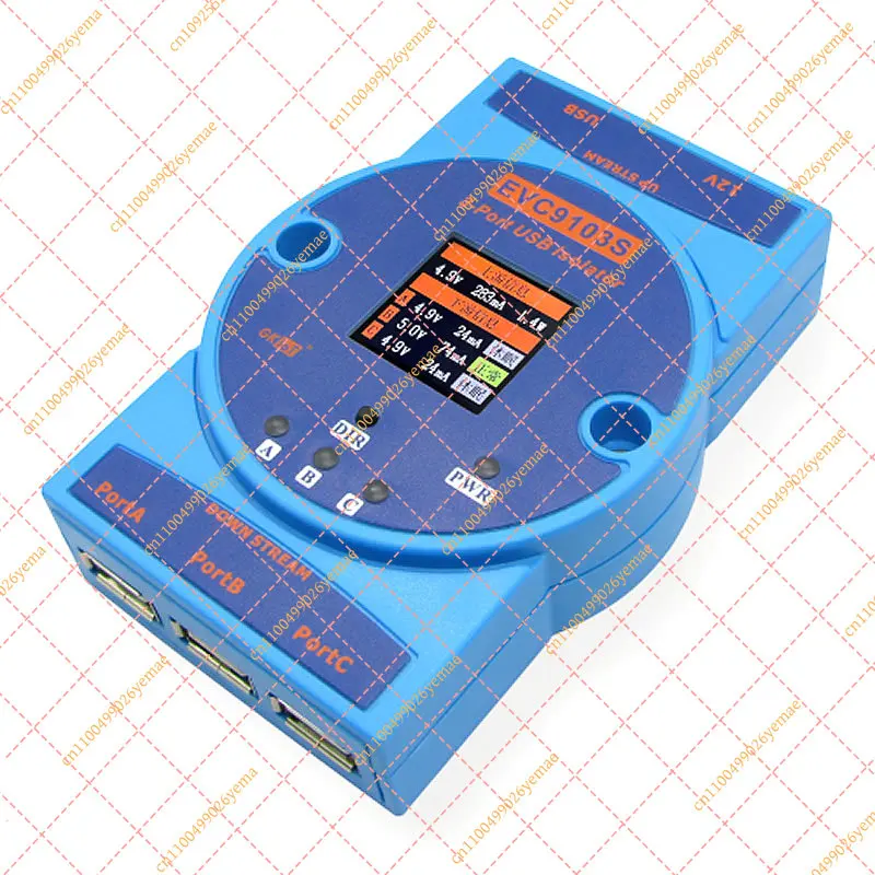Industrial 1500V Isolated USB 2.0 HUB, High-Speed 480Mbps Signal Repeater and Multi-Port Expander (1 to 3/4 Ports)