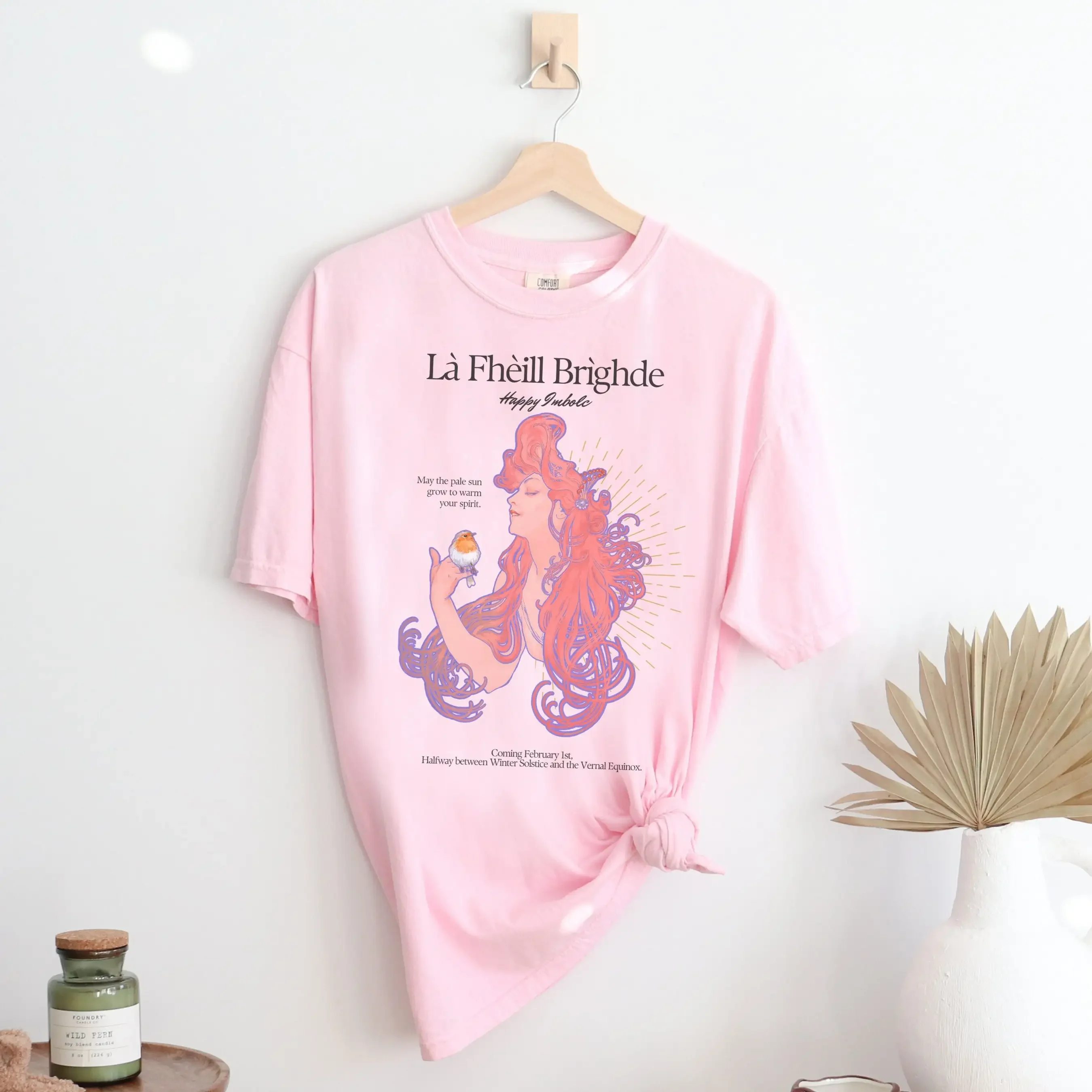 Là Fhèill Brìghde T Shirt  Brigid Goddess Irish Imbolg Gaelic Imbolc Witch Wicca Pagan Holiday Wheel of the Year