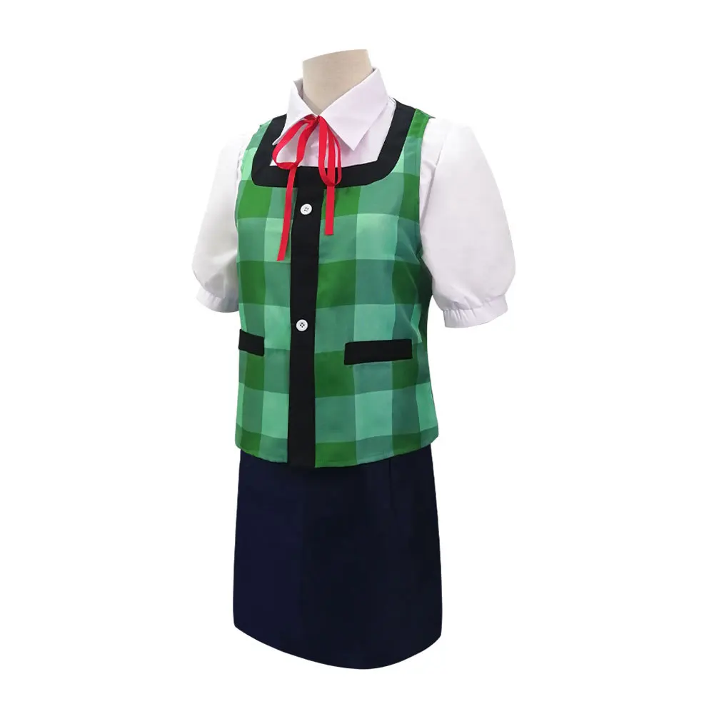 Animal Crossing Isabelle Cosplay Traje para Mulher, Game Outfit, New Horizons Outfit, Cauda Headwear