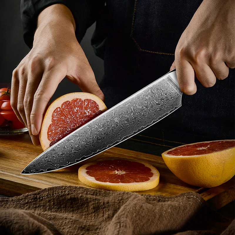 Grandsharp Professional 8 Inch Chef Knife Japanese Damascus Steel Kitchen Knives Meat Cleaver Fish Slicing Cooking Tool Gift Box