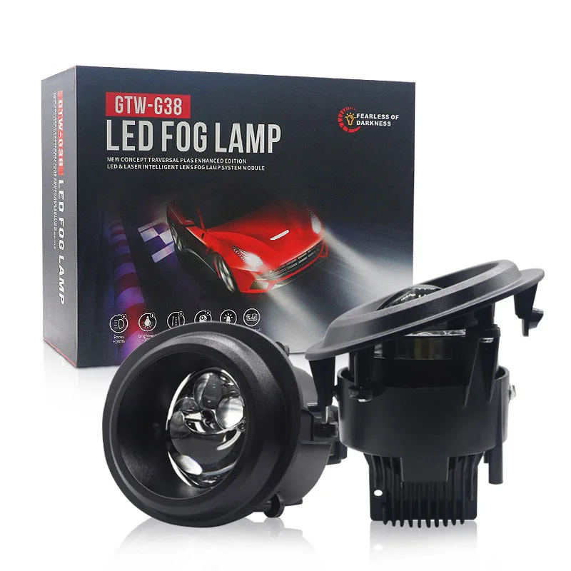 

3 Inch Bi Led Laser Fog Light Projector Lens 12V 55W 3000K 6000K Hi Lo Beam for Toyota Noah Vios Hilux