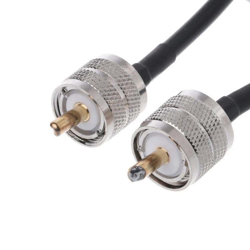 Varón frecuencia ultraelevada PL259 del conector cable coaxial del RF cable en masculino PL259 RG58 5