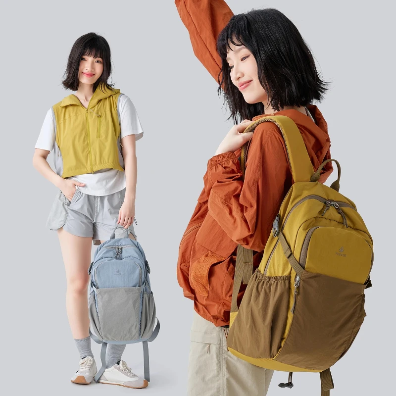 حقائب كمبيوتر محمول Fouvor خفيفة الوزن مقاومة للماء بسعة كبيرة حقائب ظهر لمقصورة الطائرة حقائب سفر مدرسية رياضية مريحة 3068-03