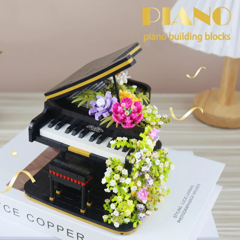 2080 piano building blocks, mini building block sets, models, puzzle toys, educational toys, for girls, boys, adults