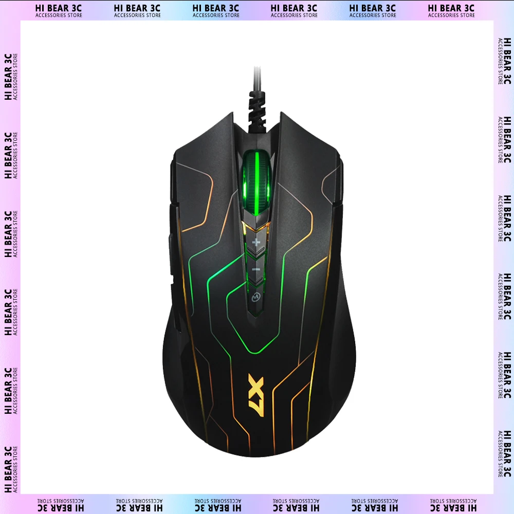 

Bloody X7 Gaming Mouse Dynamic RGB Low Delay Ergonomics Wired Mouse FPS Pc Gamers Mouse Laptop Accessories Computer Office Gifts