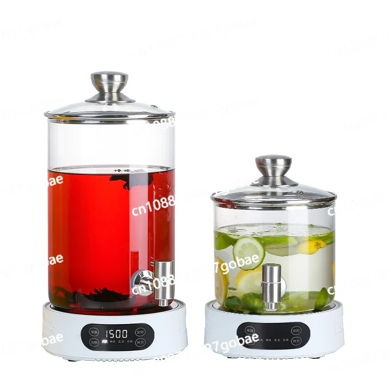 

Hotel buffet milk juice tripod commercial transparent heat-resistant glass jar