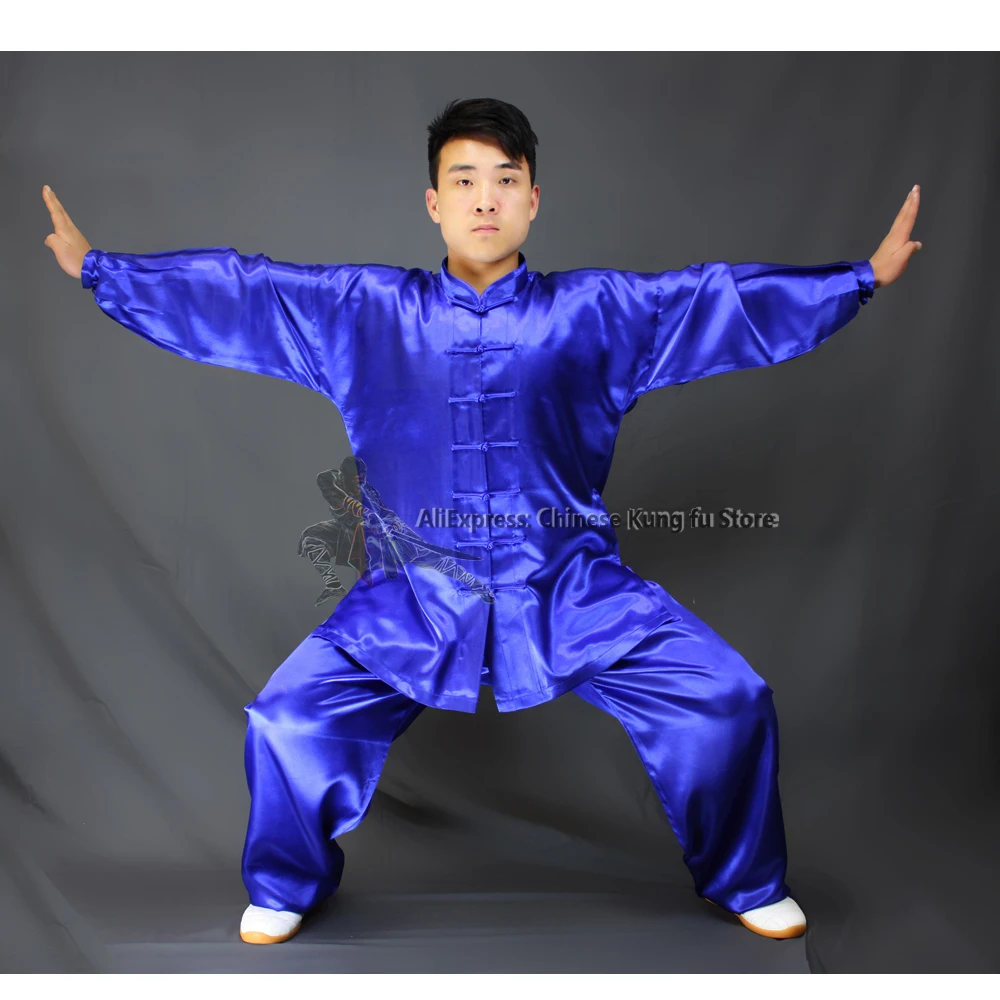 Male Female Tai chi Uniform Martial arts Kung fu Jacket and Pants Wing Chun Changquan Wushu Suit