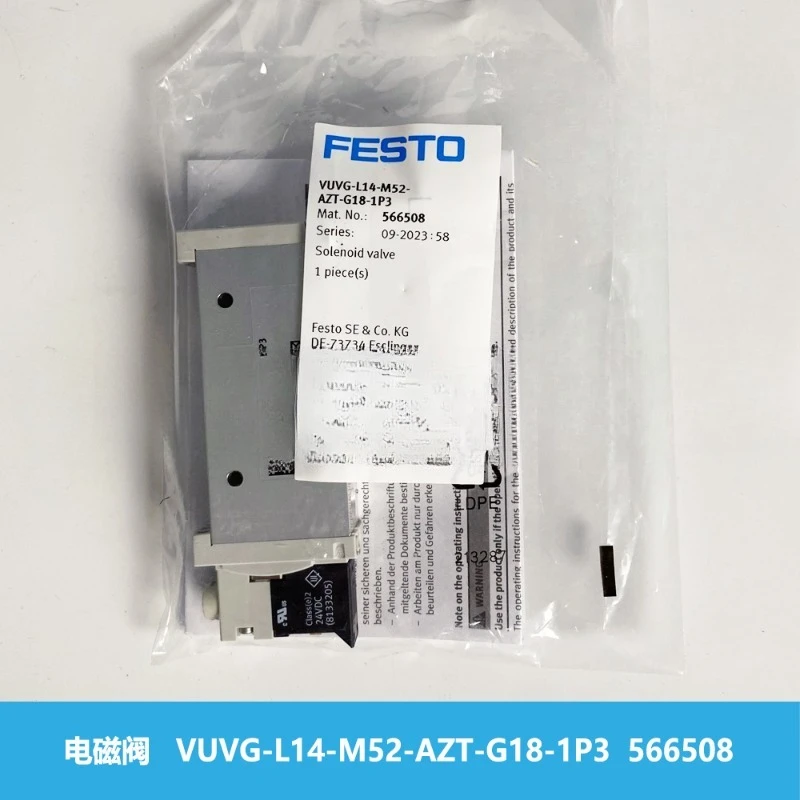 

Детали для электромагнитного клапана FESTO Festo VUVG-L14-M52-AZT-G18-1P3 566508