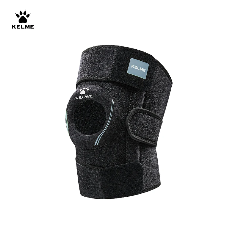 KELME Adjustable Elastic Knee Support Brace Men Pressurized Elastic Knee Pads Support Fitness Gear Basketball Volleyball Brace