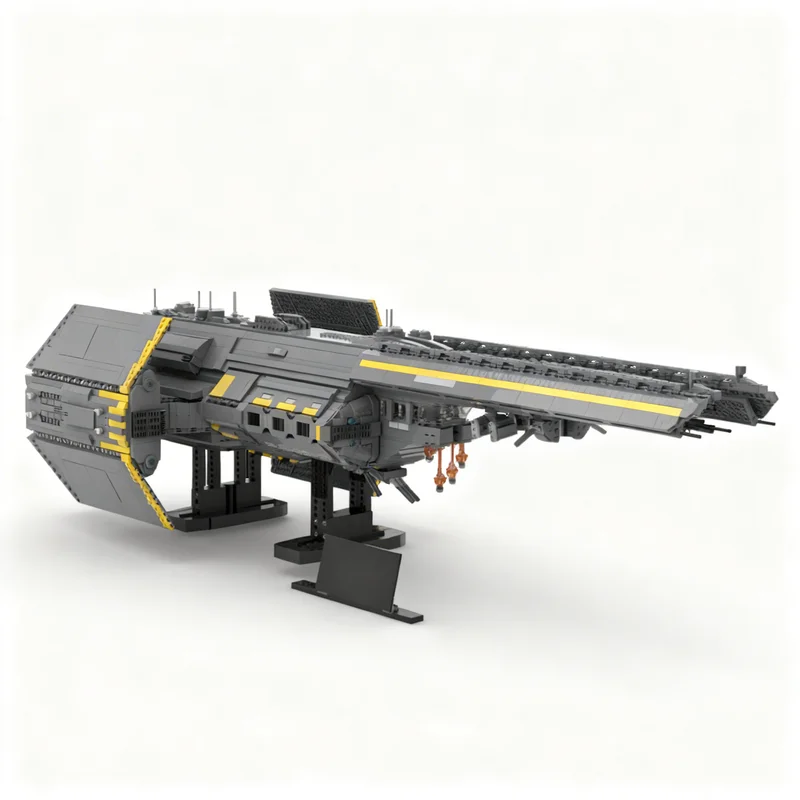 7756PCS MOC Military Helldivers 2 Ucs Superdestroyer Model Creative Building Blocks Assembly Building Blocks Display Gift Set