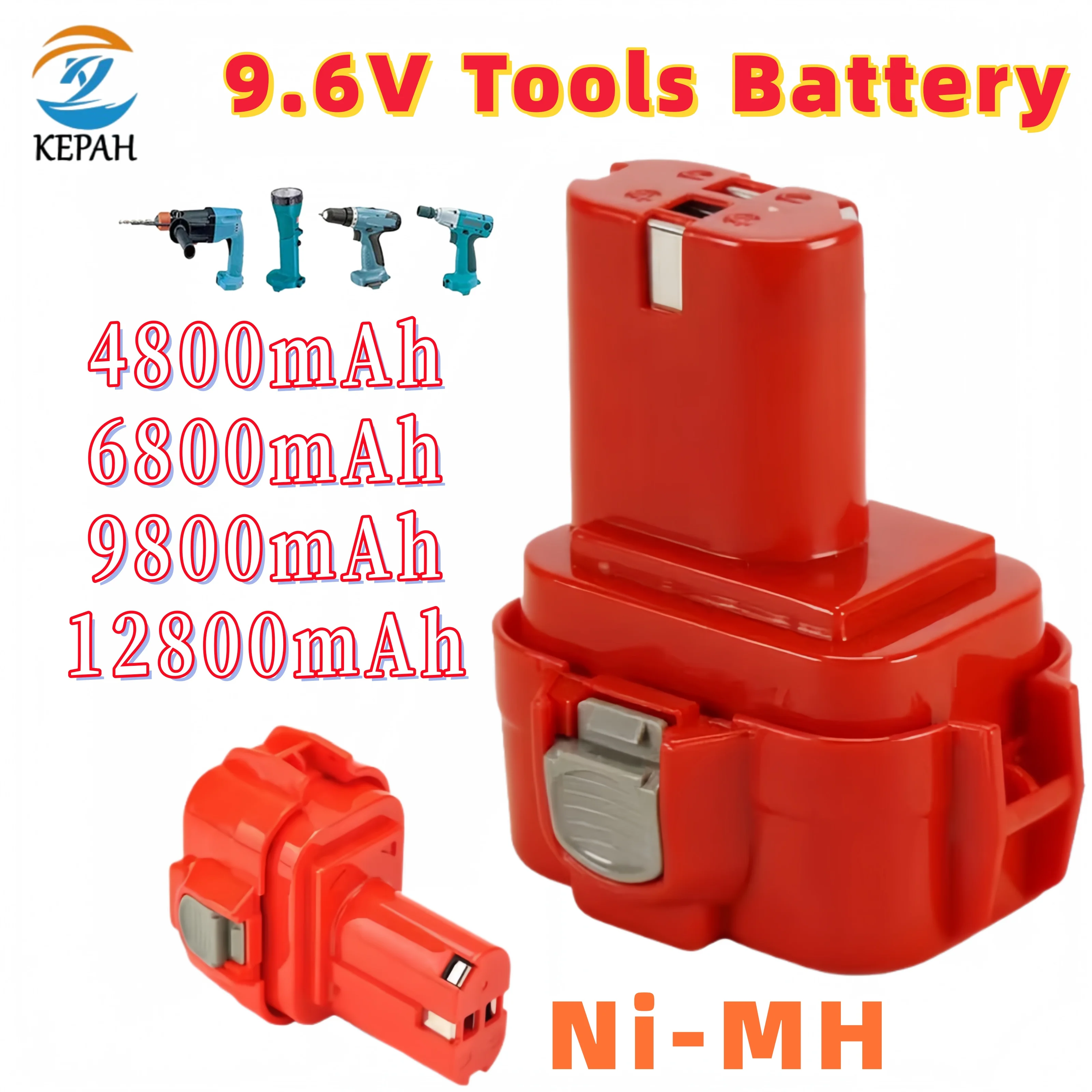 

9.6V 4.8-12.8Ah Battery For 9120 9122 9133 9134 9135 9135A 6222D 6260D PA09 L70 Replaccement Power Tools Battery