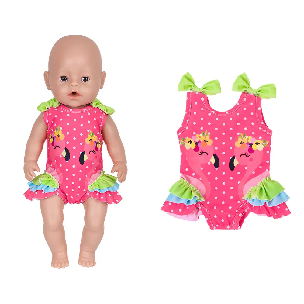2026 New Summer bikini doll clothes For 43cm Baby Doll 17 Inch Reborn Baby Doll Clothes view 2