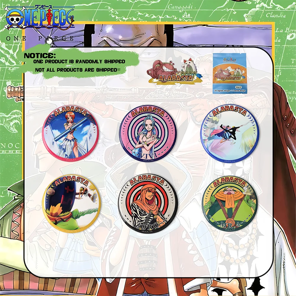 1 unidade Caixa Surpresa Oficial Licenciada ONE PIECE Série Capítulos: Arco de Alabasta – Inclui Design Secreto, Presente Colecionável de Anime.