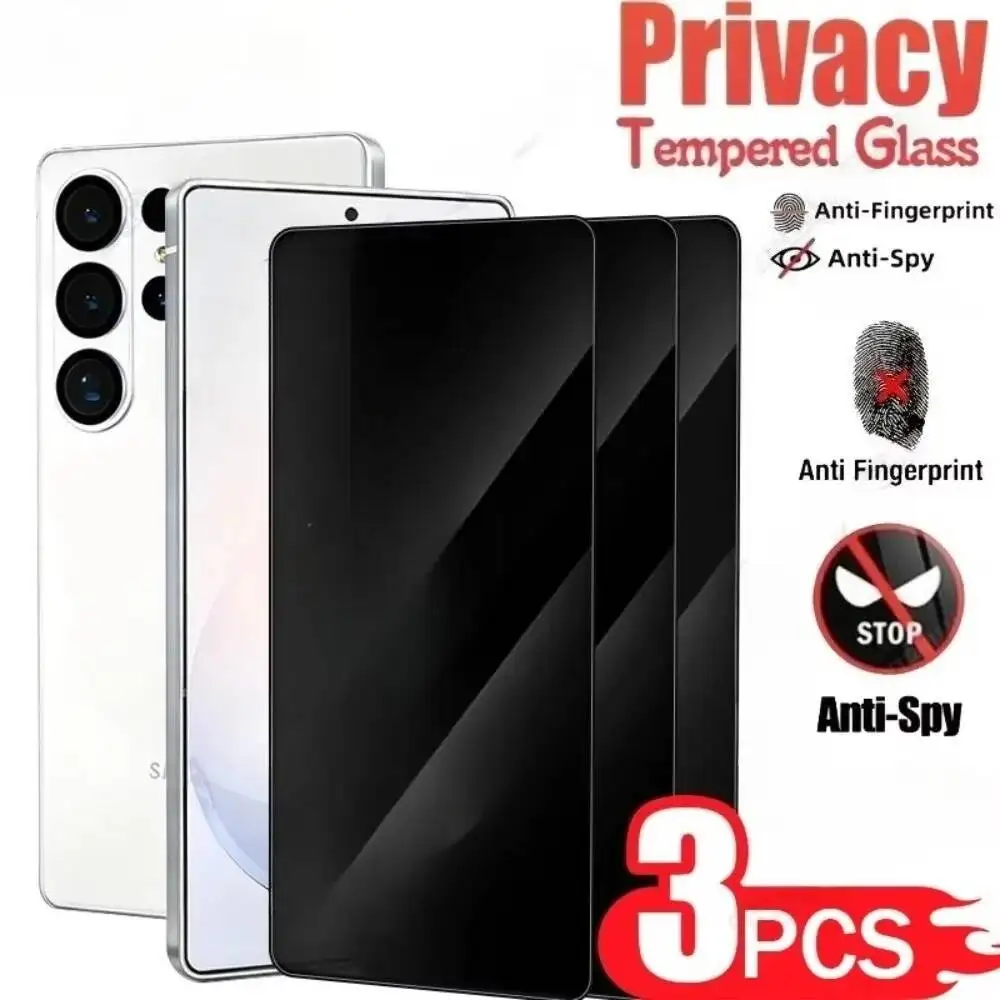 

3-1Pcs Anti-Spy Tempered Glass Screen Protector For Samsung Galaxy S26/S25/S24 Ultra/S23/S22/S21 Plus/S24/S25 FE