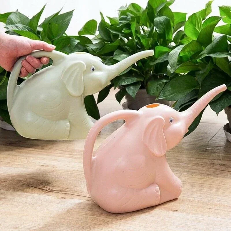 

Cute Elephant Tortoise Shape Plastic Watering Can Home Patio Lawn Gardening Tool Watering Pot for Outdoor Irrigation Water Spray