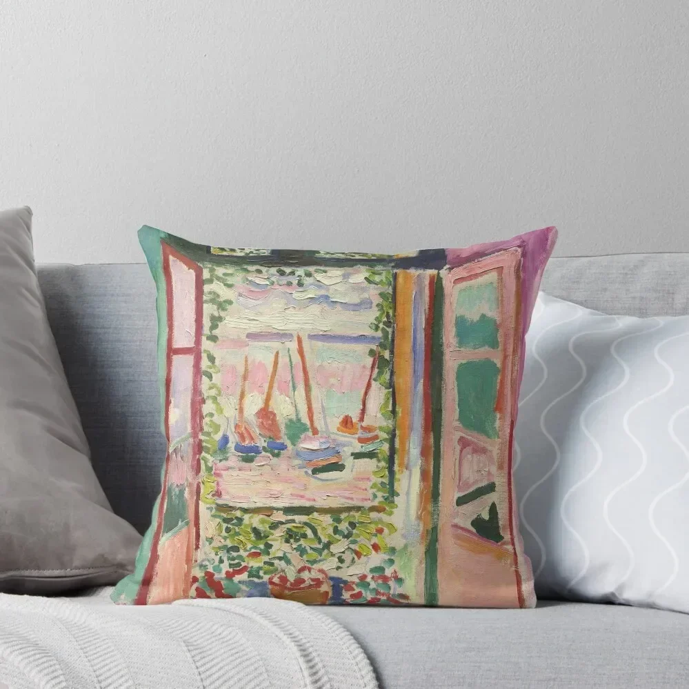 

Matisse Print - Matisse Poster - The Open Window Throw Pillow Sofa Cushions Covers Pillow Decor pillow