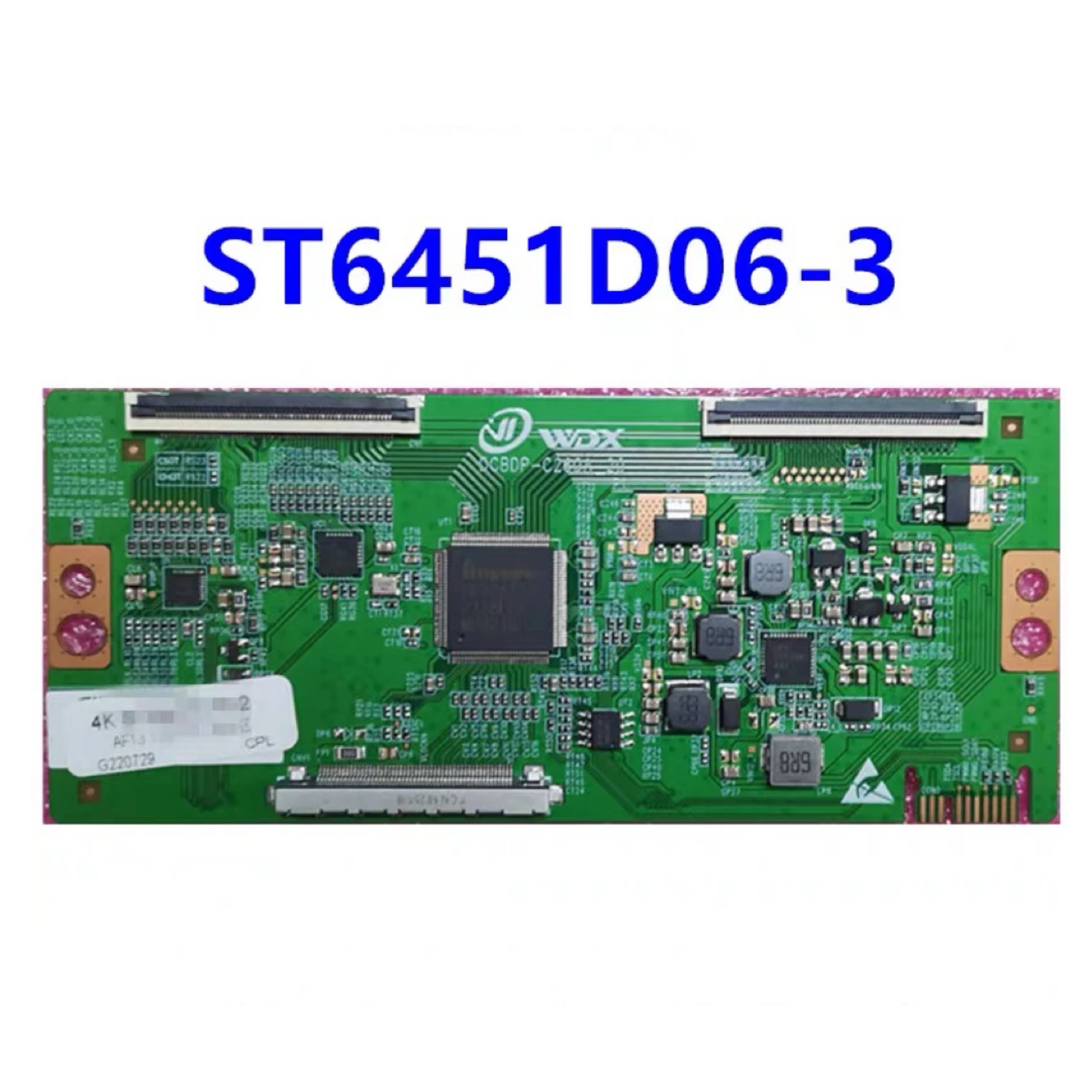 T-CON-Placa lógica original, recentemente atualizado, Dual 60PIN TV Display, TESTE, ST6451D06-3, 2K, 4K