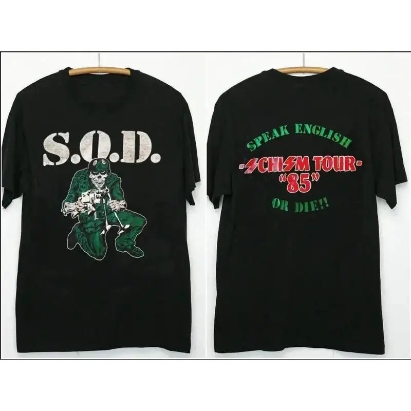 S.O.D. S.O.D. 80s Thrash Speak English 85 Or Die T-Shirt - Aliexpress Deal