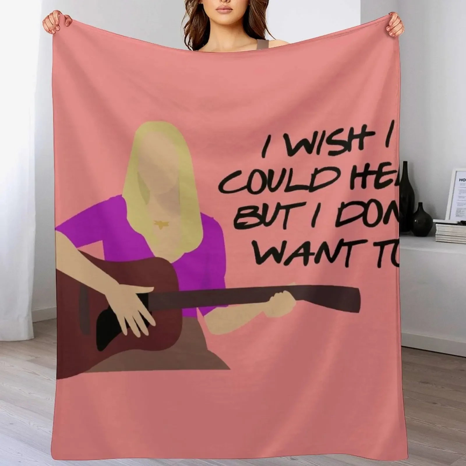 I Wish I Could Help, But I Don't Want To Throw Blanket Breathable Lightweight Blanket for Adults Kids