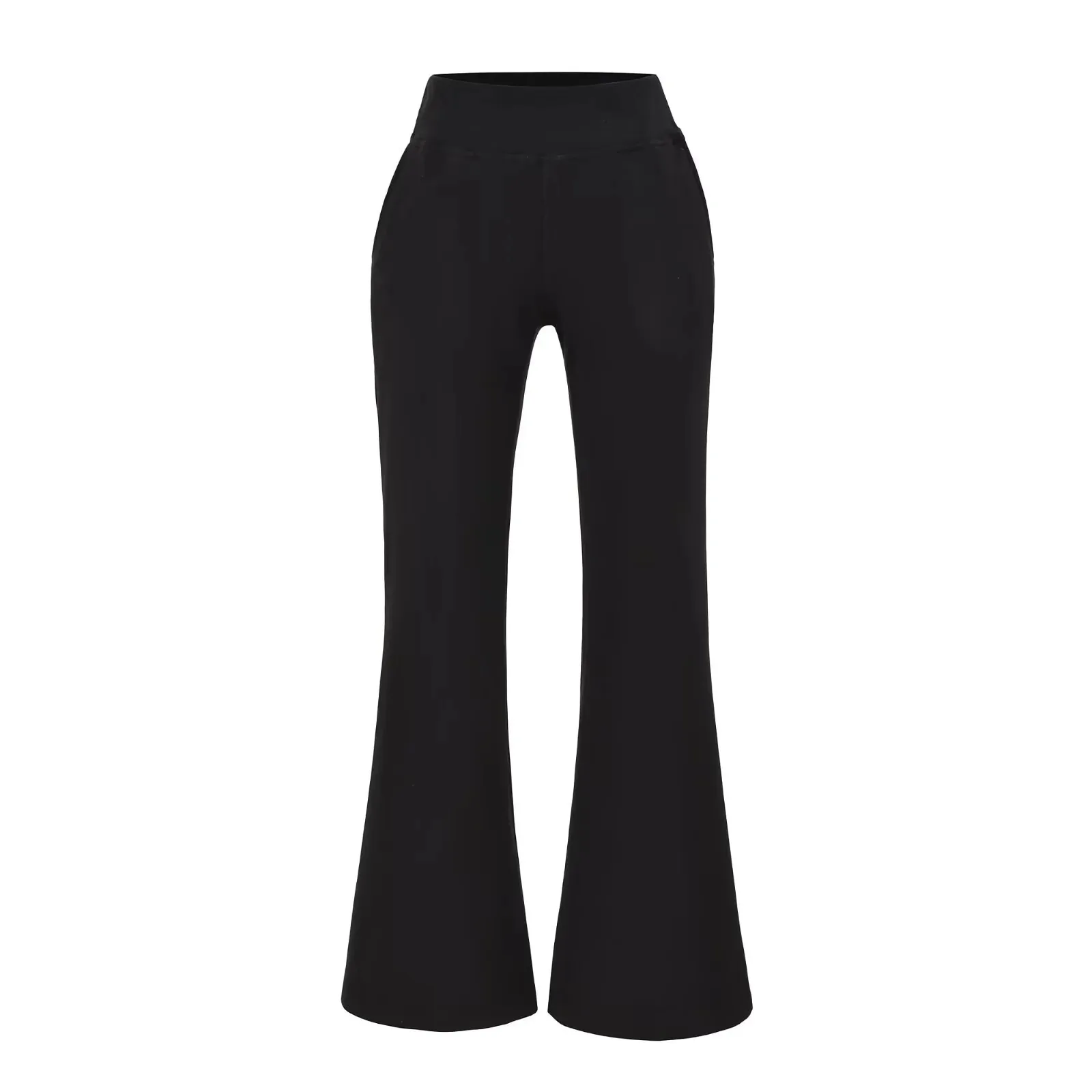 New Pure Desire Hot Girl Slim Fit Sports Yoga Flared Solid Color Pants High Waist Elastic Leg-Lengthening Thin Casual Pants CDS3