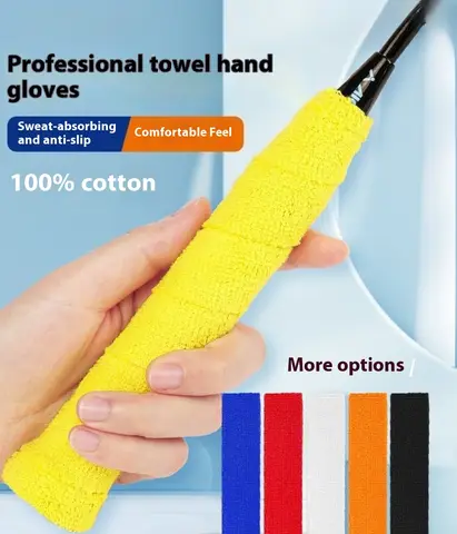 Towel Badminton Grips Tennis Overgrips Tennis Racket Grip Glue Dry Feel Badminton Racquet Fish Rod Overgrips GR337 V