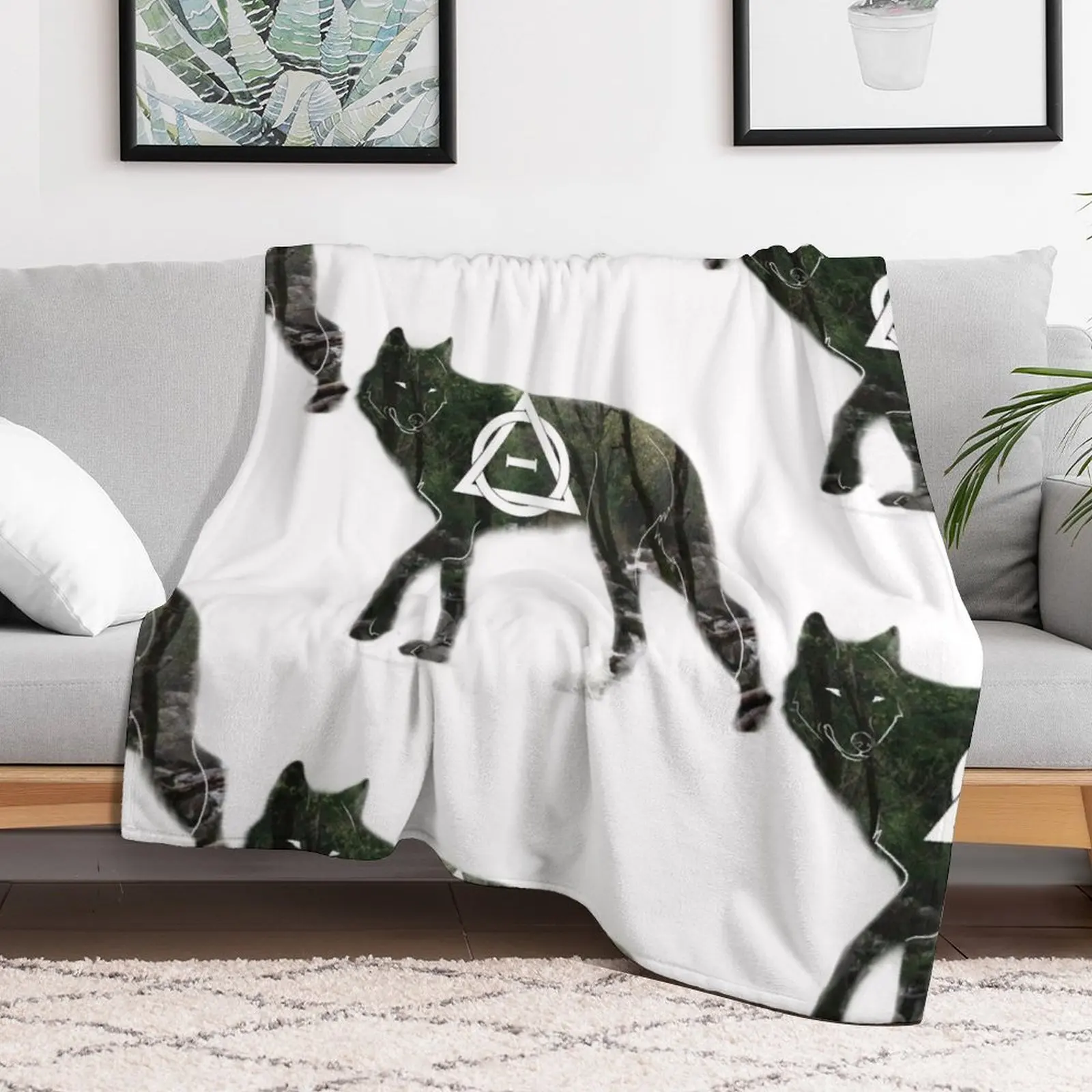 Otherkin - Wolf Therian Throw Blanket Blankets For Baby Soft Luxury Thicken Blankets