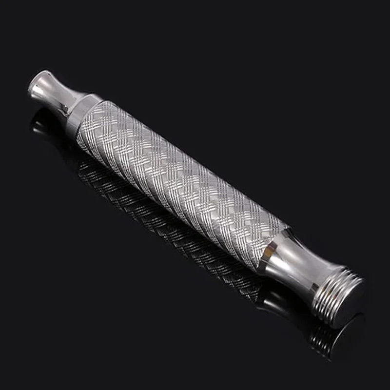 CNC 316L Stainless Steel Safety Razor Handle Without Head Double Edge Men Wet Shaving Manual Shaver Handle